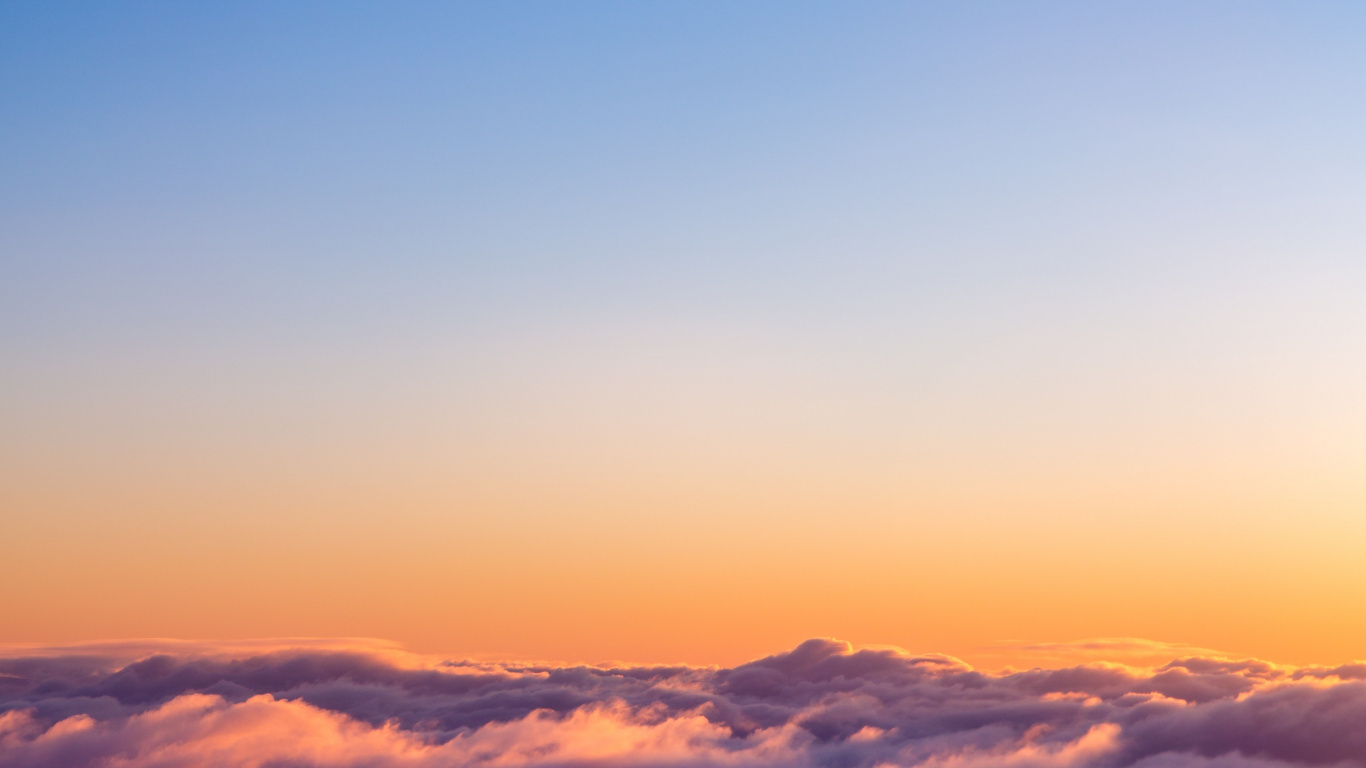 Cloud, Atmosphäre, Afterglow, Naturlandschaft, Sonnenaufgang. Wallpaper in 1366x768 Resolution