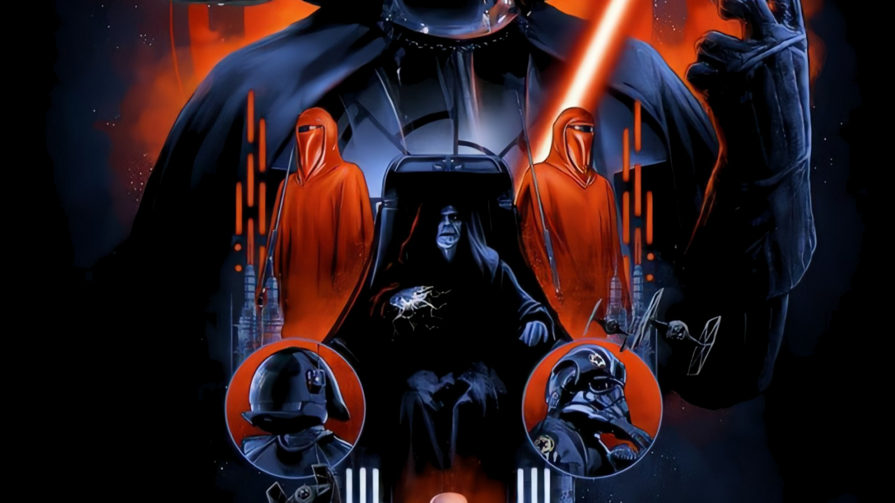 Darth Vader, Sheev Palpatine, Darth Maul, Luke Skywalker, Star Wars. Wallpaper in 1280x720 Resolution