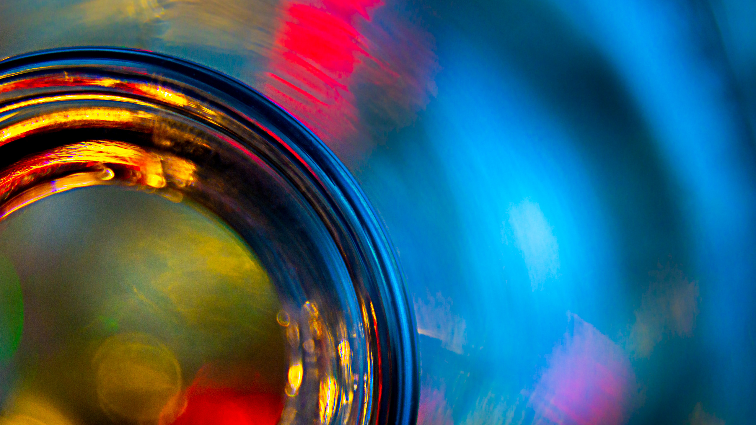 Pintura Abstracta Roja Azul y Amarilla. Wallpaper in 2560x1440 Resolution