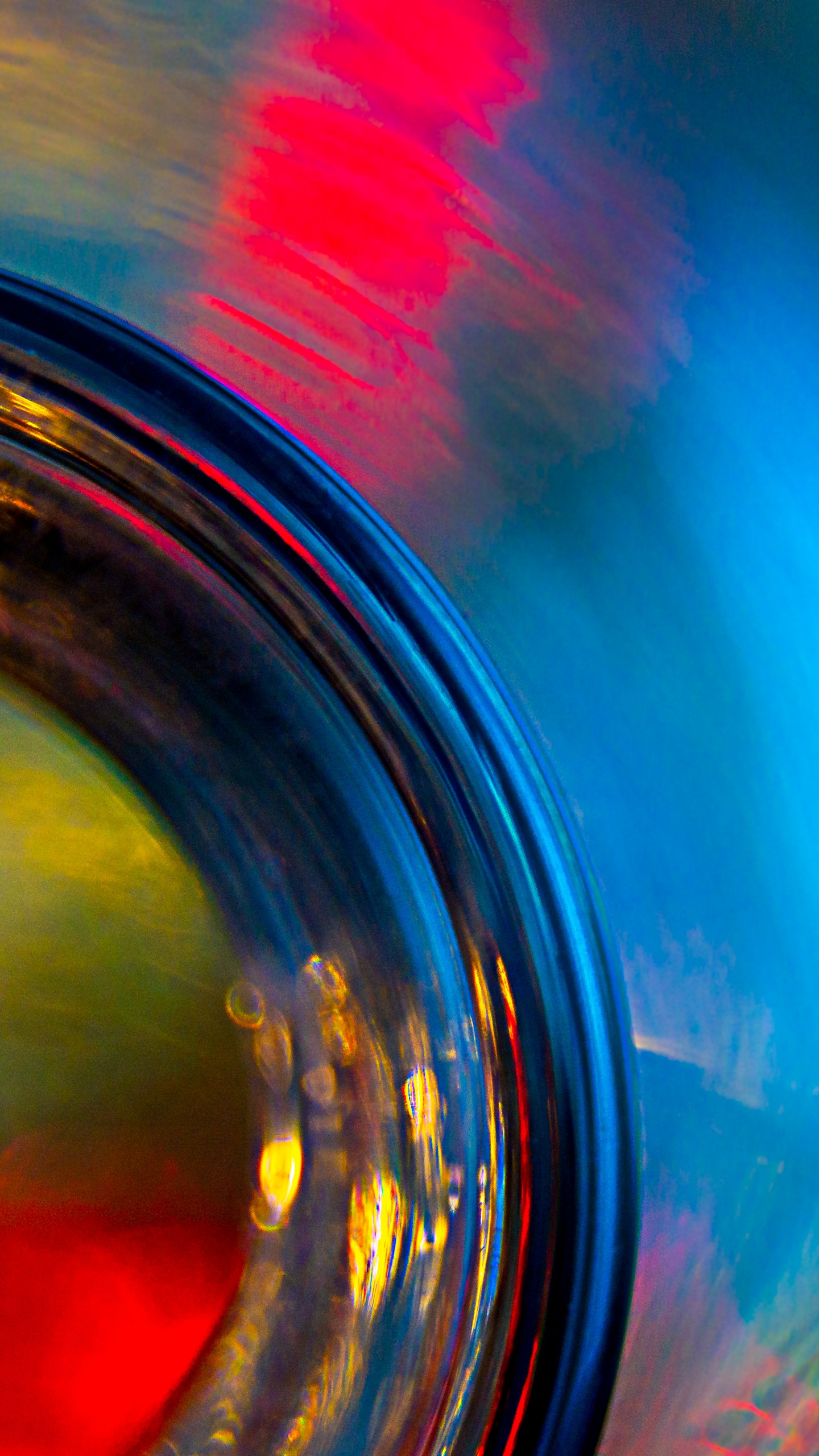 Rote Blaue Und Gelbe Abstrakte Malerei. Wallpaper in 1440x2560 Resolution