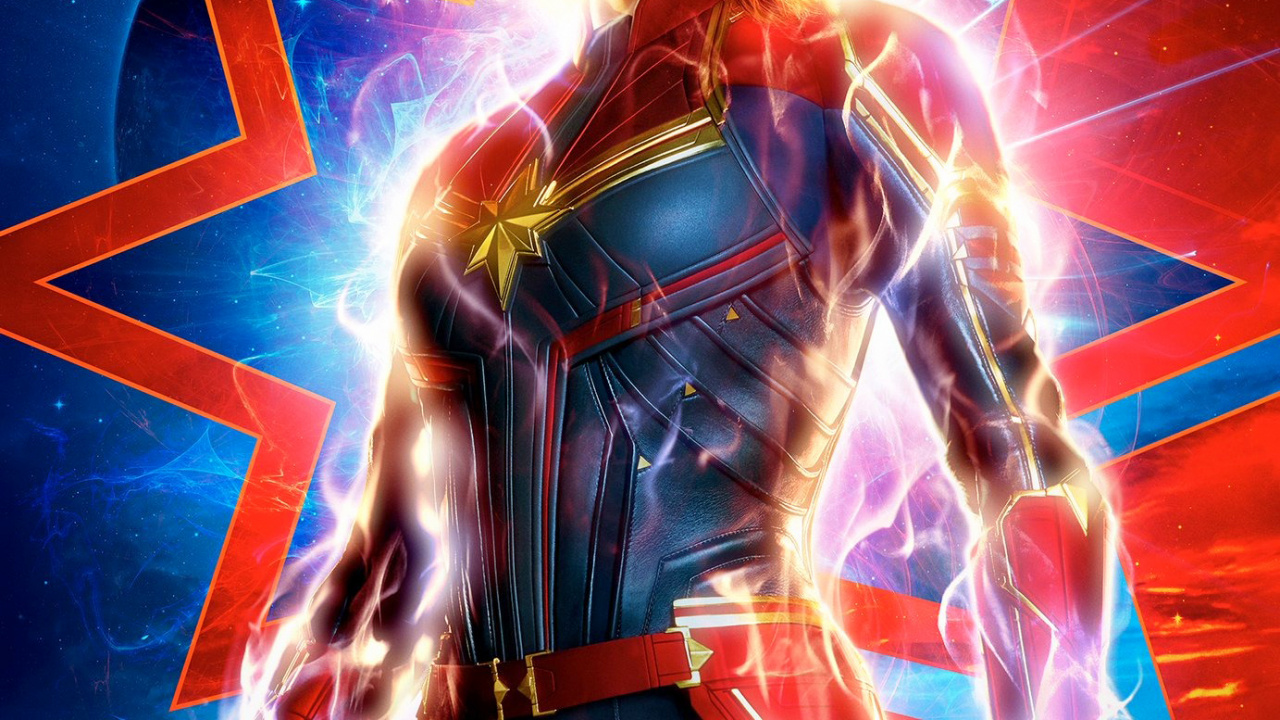 Brie Larson, Captain Marvel, Carol Danvers, Marvel, Superhero. Wallpaper in 1280x720 Resolution