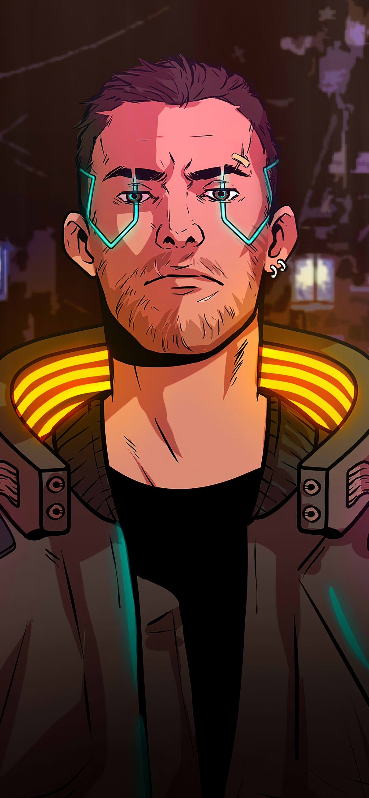 Cyberpunk 2077, Art, Jeu D'aventure, Illustration, Jeu Pc. Wallpaper in 1242x2688 Resolution