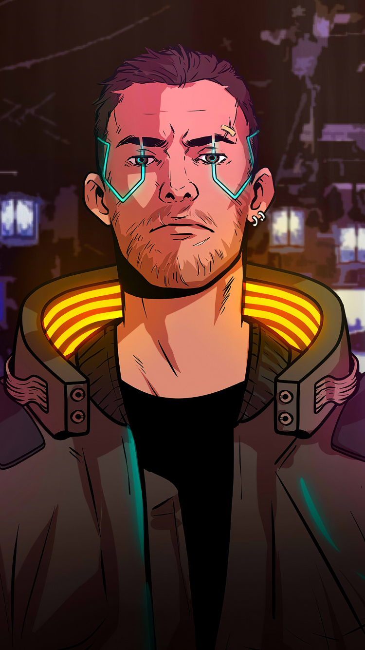 Cyberpunk 2077, Art, Jeu D'aventure, Illustration, Jeu Pc. Wallpaper in 750x1334 Resolution