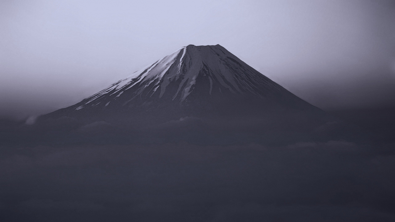 成层, 安装的风景, 高地, 火山的地貌, 气氛 壁纸 1366x768 允许