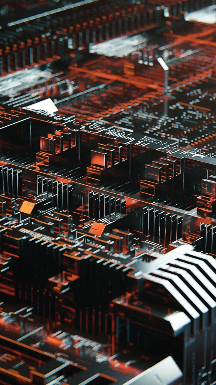 城市, 电网络, 建筑, 橙色, 电子组件 壁纸 720x1280 允许