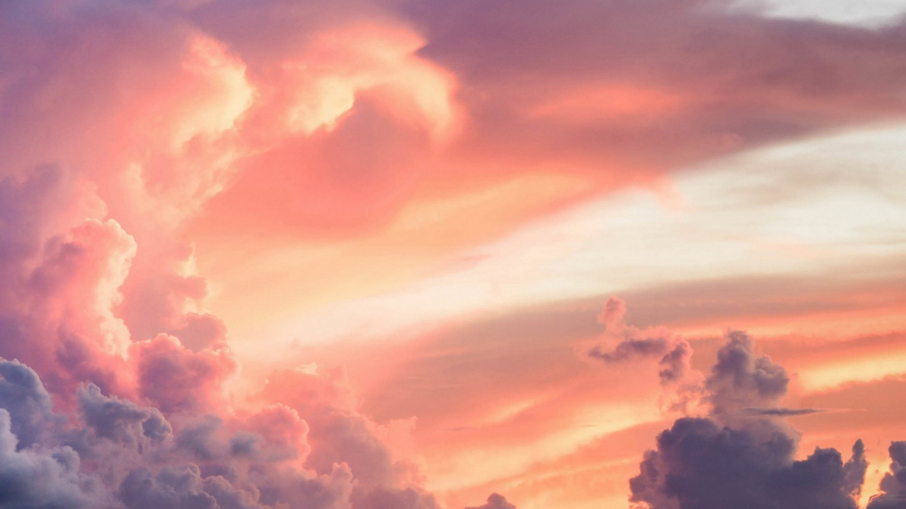 Cloud Landscape, Cloud, Landscape, Landscape Painting, Water. Wallpaper in 1280x720 Resolution