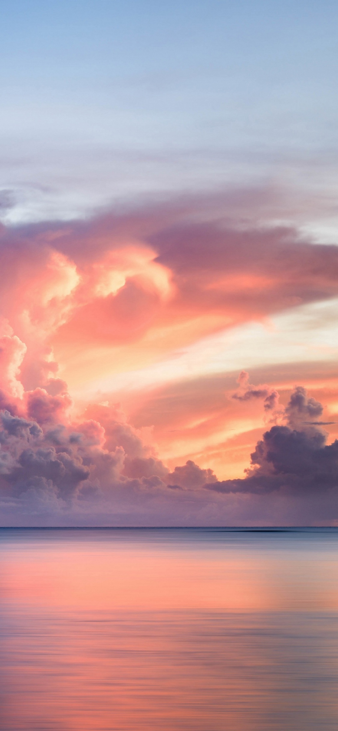 Paisaje de Nubes, la Pintura de Paisaje, Agua, Ambiente, Paisaje Natural. Wallpaper in 1125x2436 Resolution