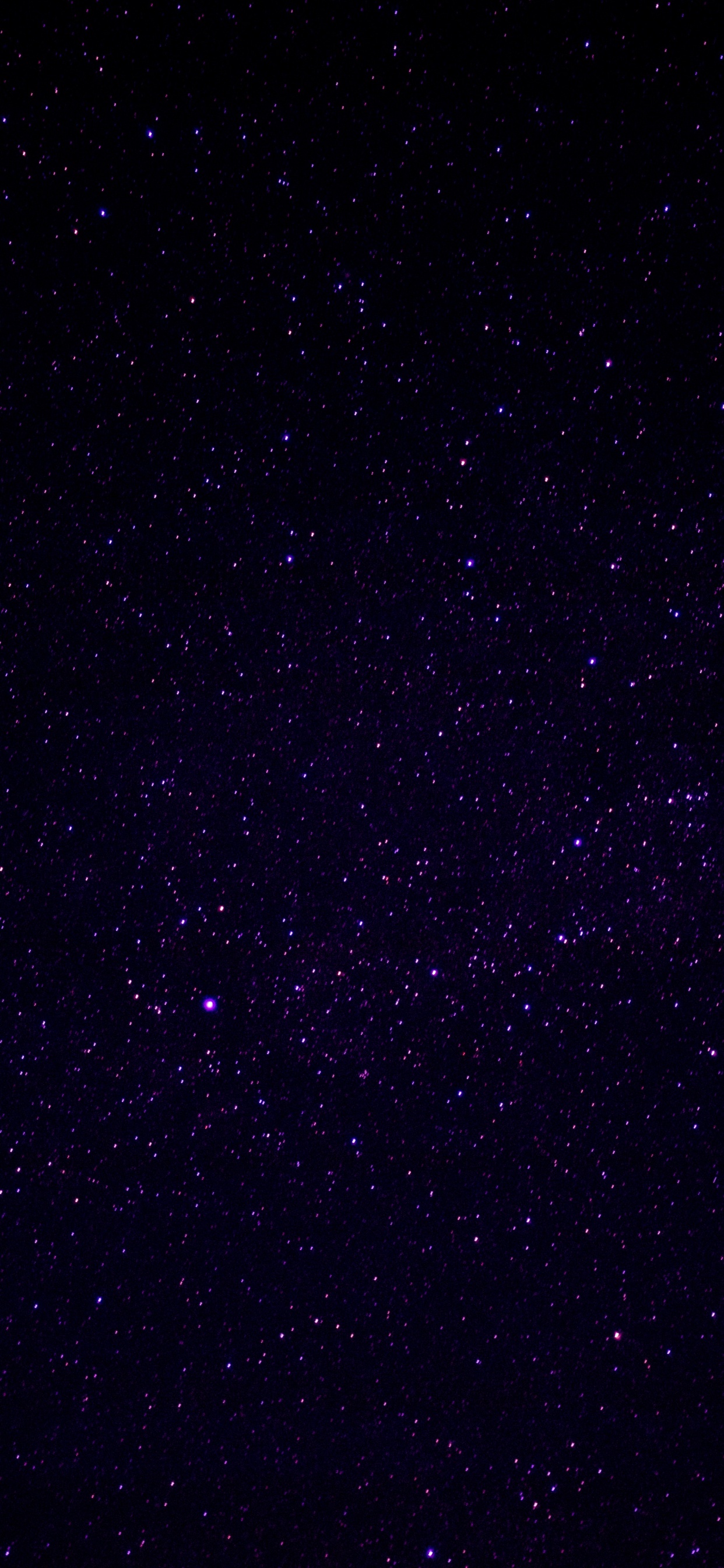 Schwarze Und Weiße Sterne Während Der Nacht. Wallpaper in 1242x2688 Resolution