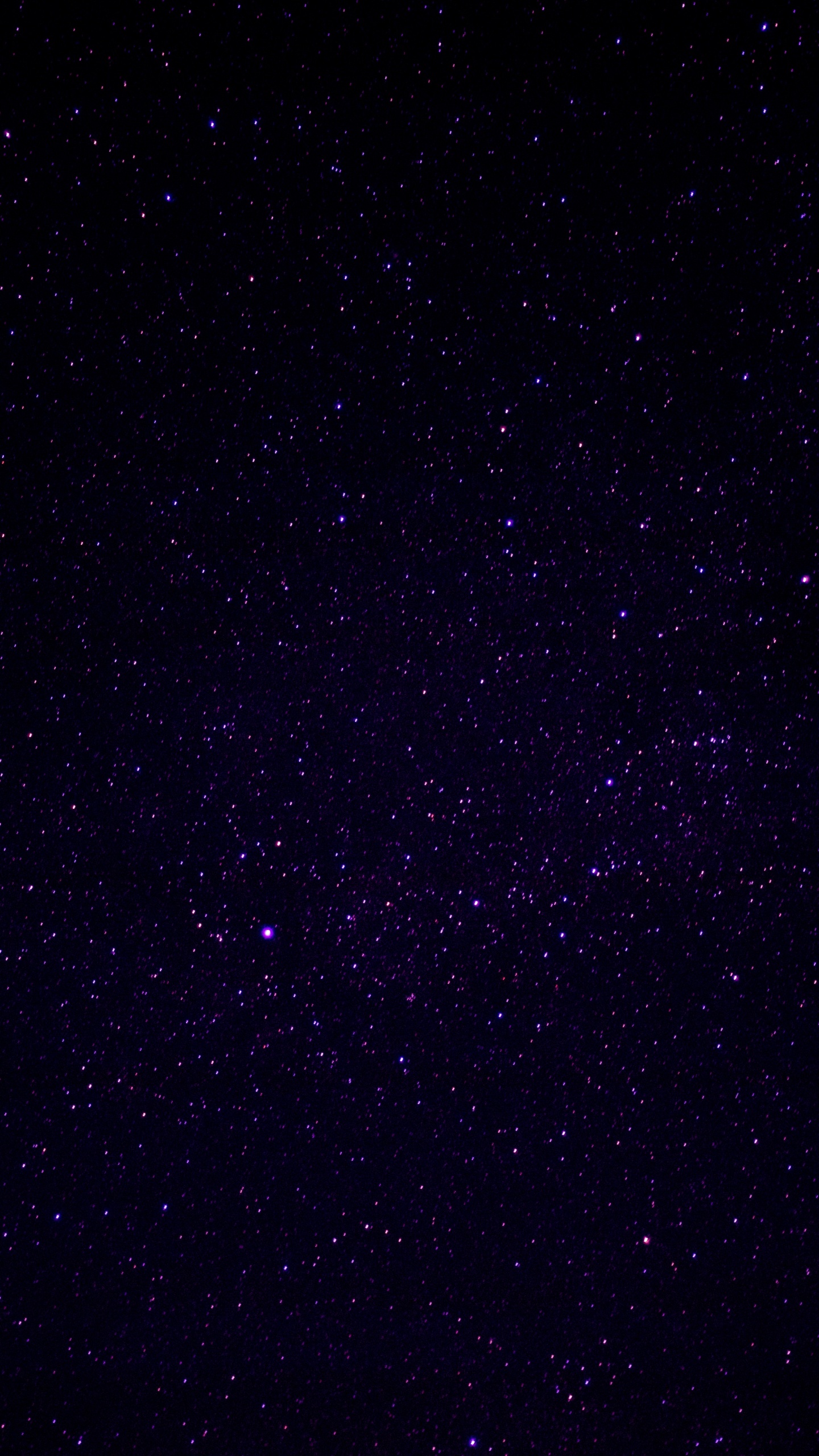 Schwarze Und Weiße Sterne Während Der Nacht. Wallpaper in 1440x2560 Resolution