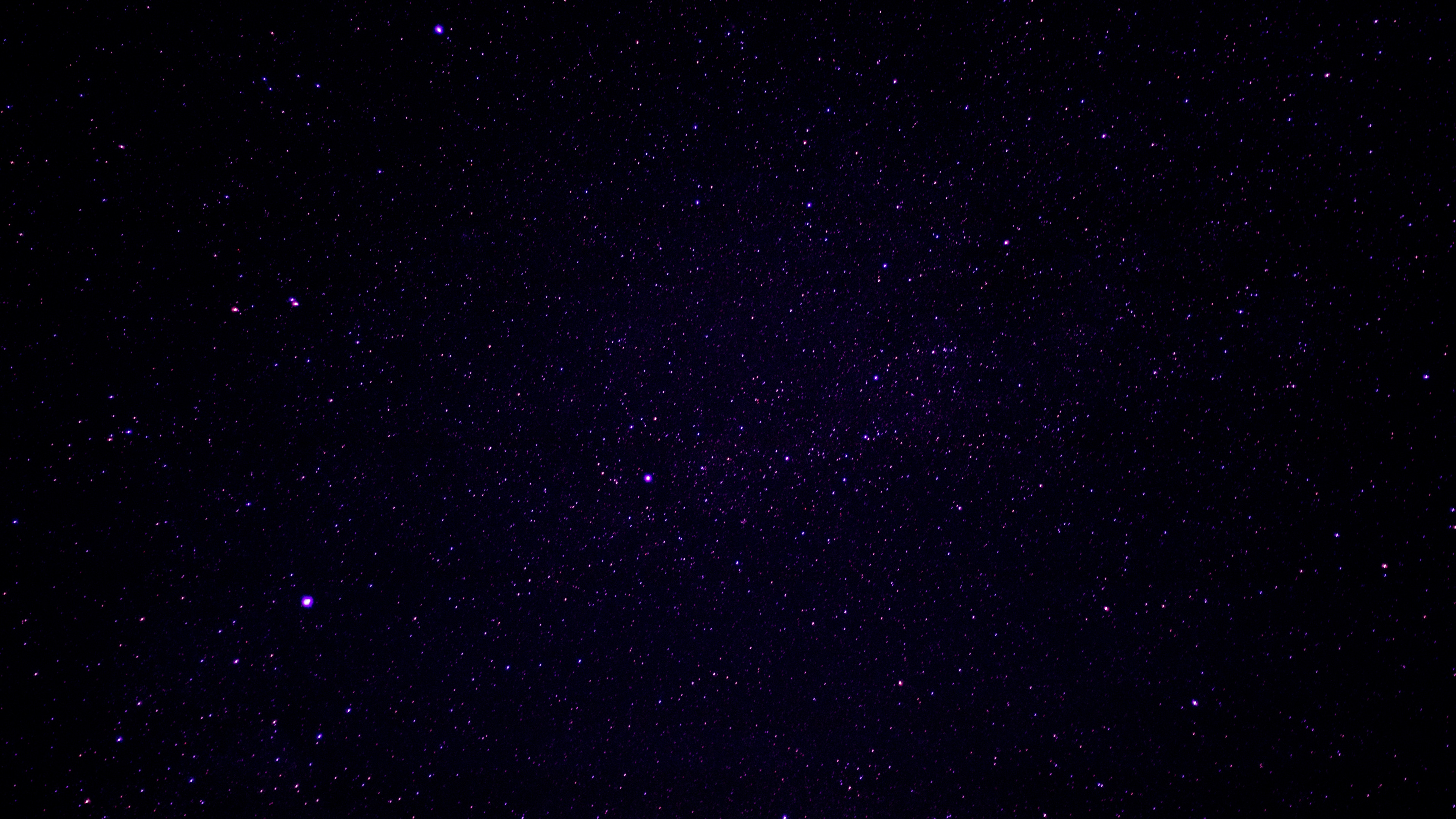 Schwarze Und Weiße Sterne Während Der Nacht. Wallpaper in 3840x2160 Resolution