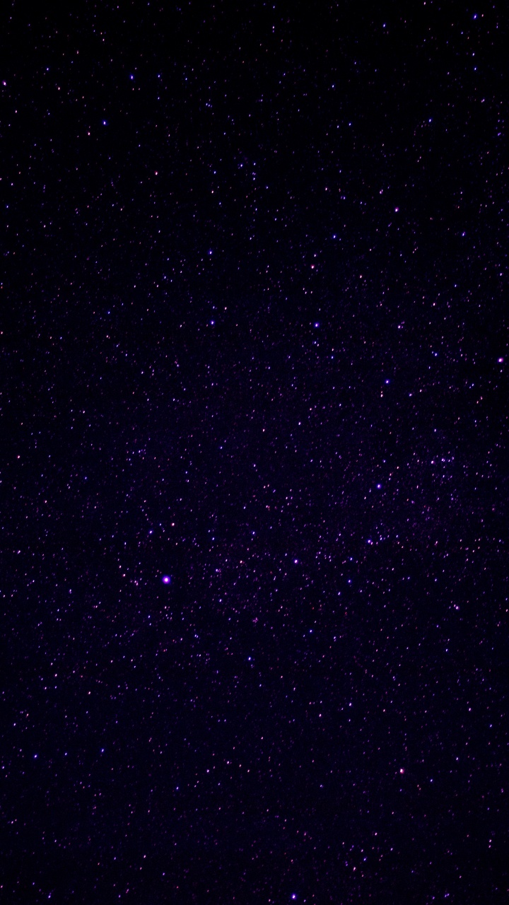 Schwarze Und Weiße Sterne Während Der Nacht. Wallpaper in 720x1280 Resolution