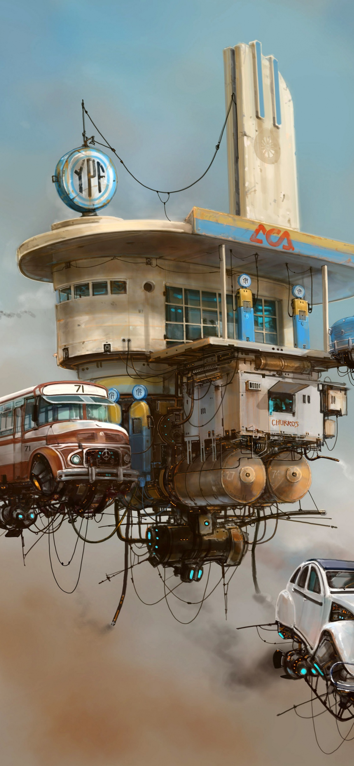 White and Brown Concrete Building. Wallpaper in 1125x2436 Resolution