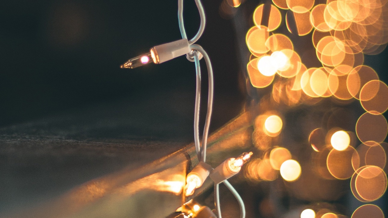 Christmas Lights White, Christmas Lights, Light, Lighting, Christmas. Wallpaper in 1280x720 Resolution