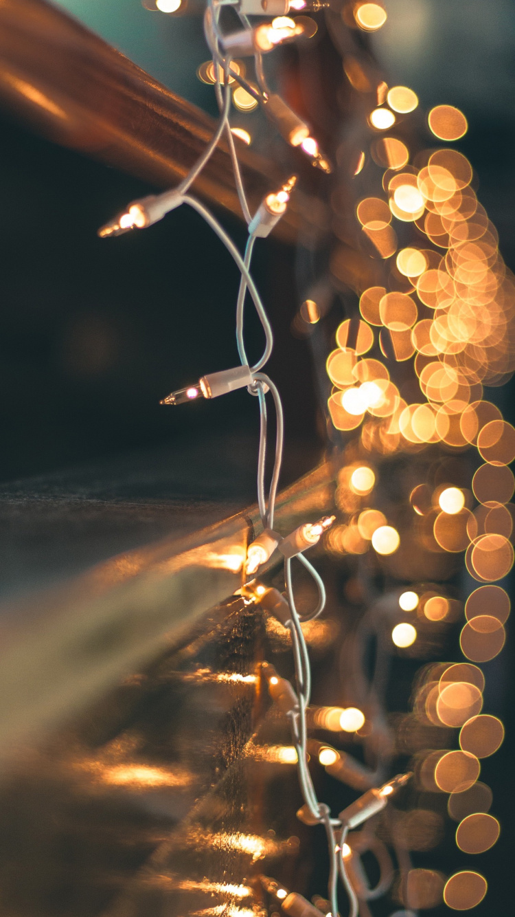 Christmas Lights White, Christmas Lights, Light, Lighting, Christmas. Wallpaper in 750x1334 Resolution