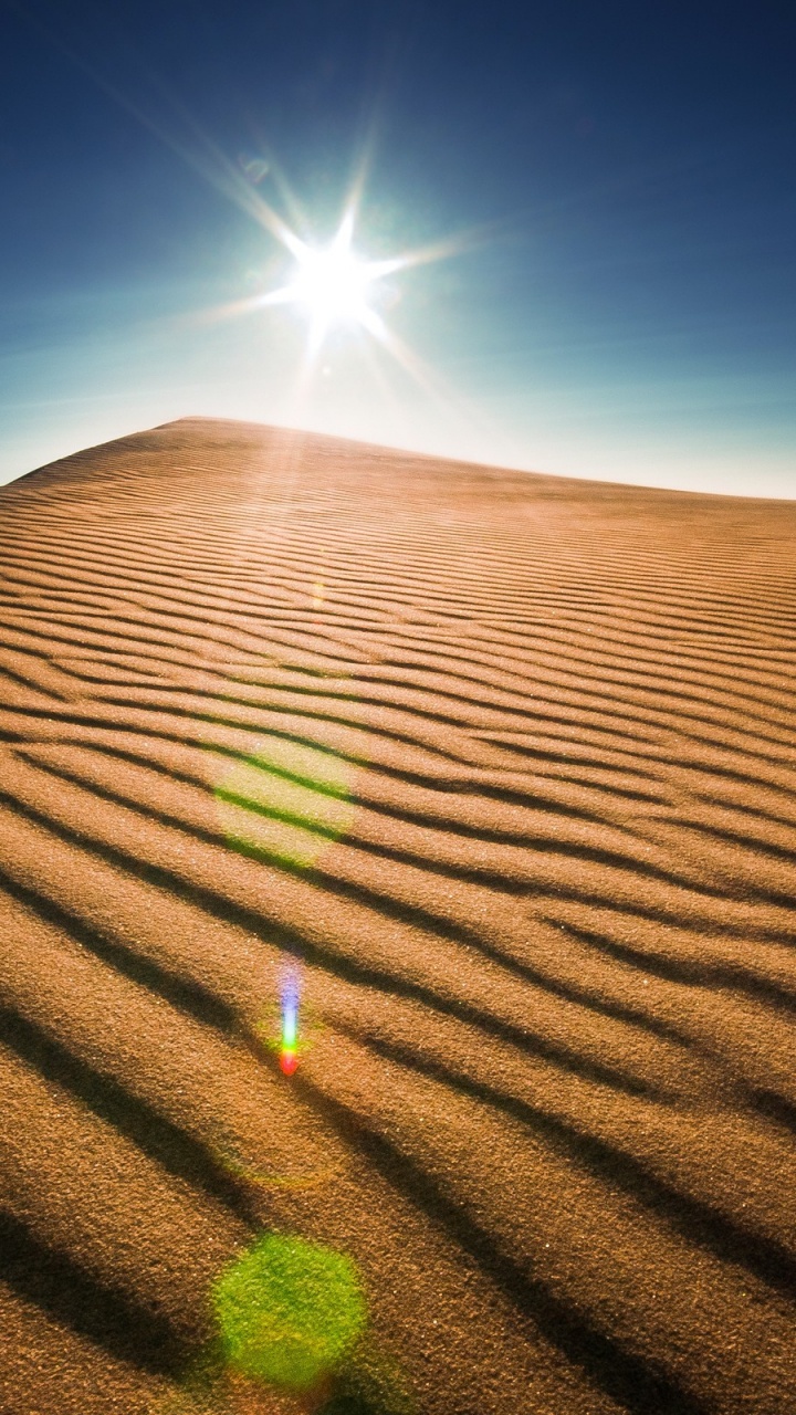 Brown Sand Under Blue Sky During Daytime. Wallpaper in 720x1280 Resolution