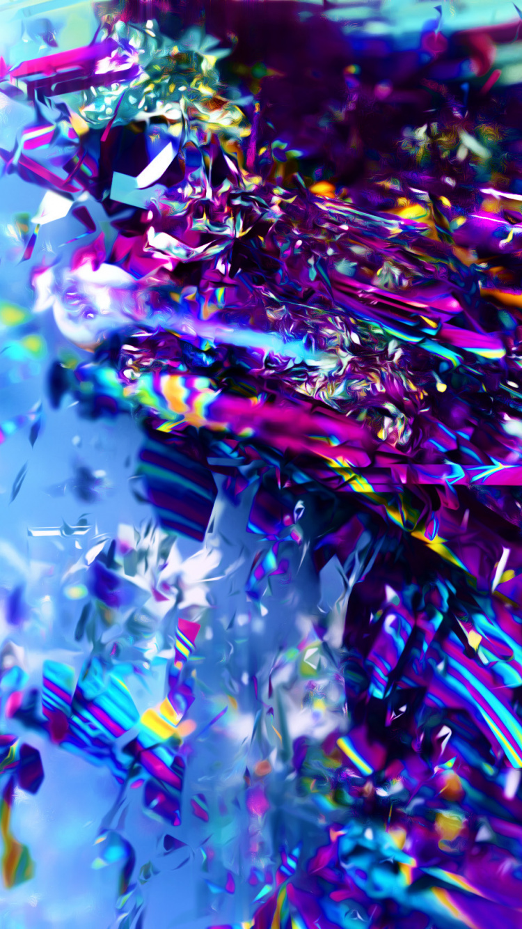 Purple Green and Yellow Lights. Wallpaper in 750x1334 Resolution