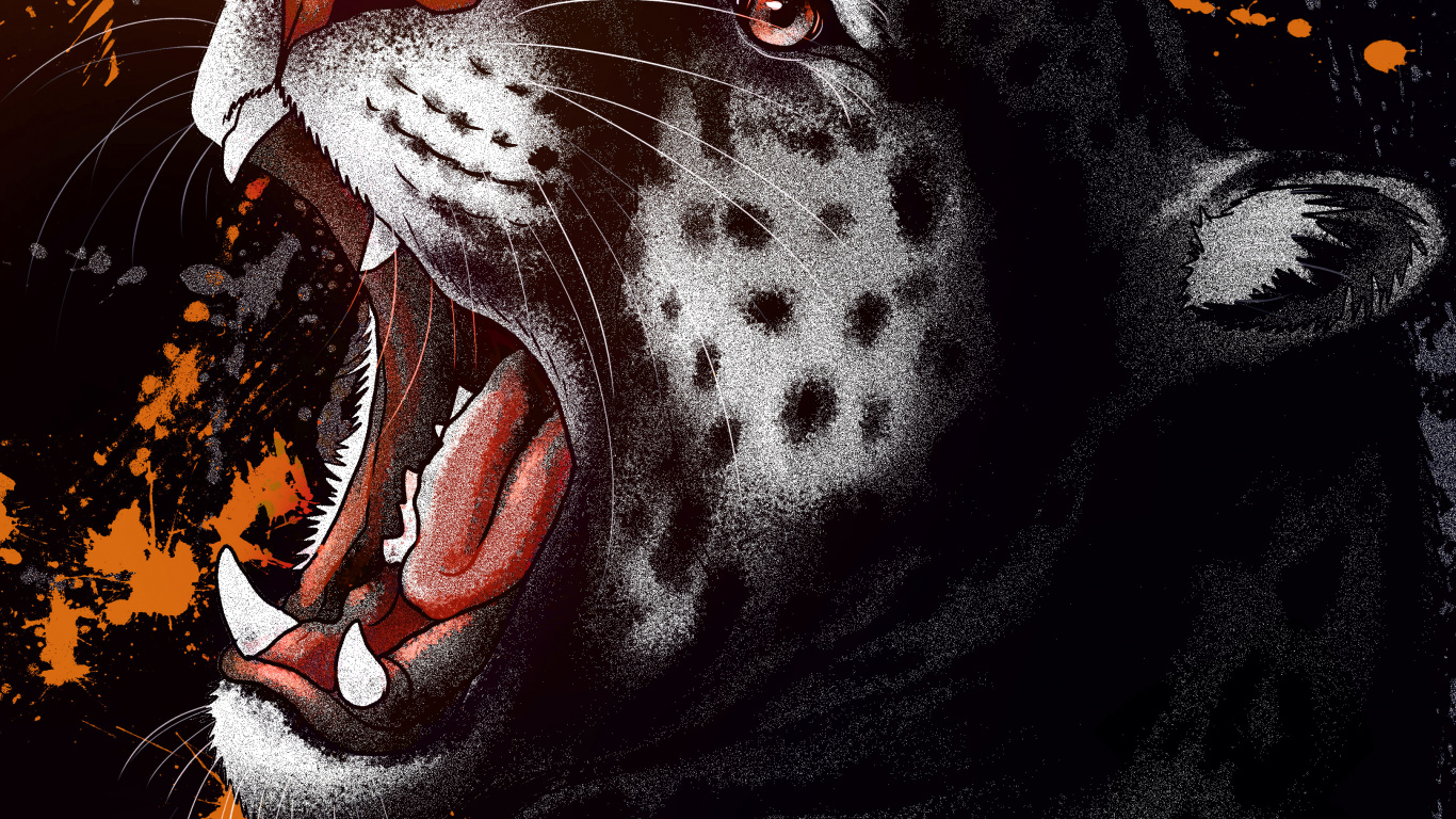 Obscurité, Art, Carnivores, Mâchoire, Fang. Wallpaper in 1366x768 Resolution