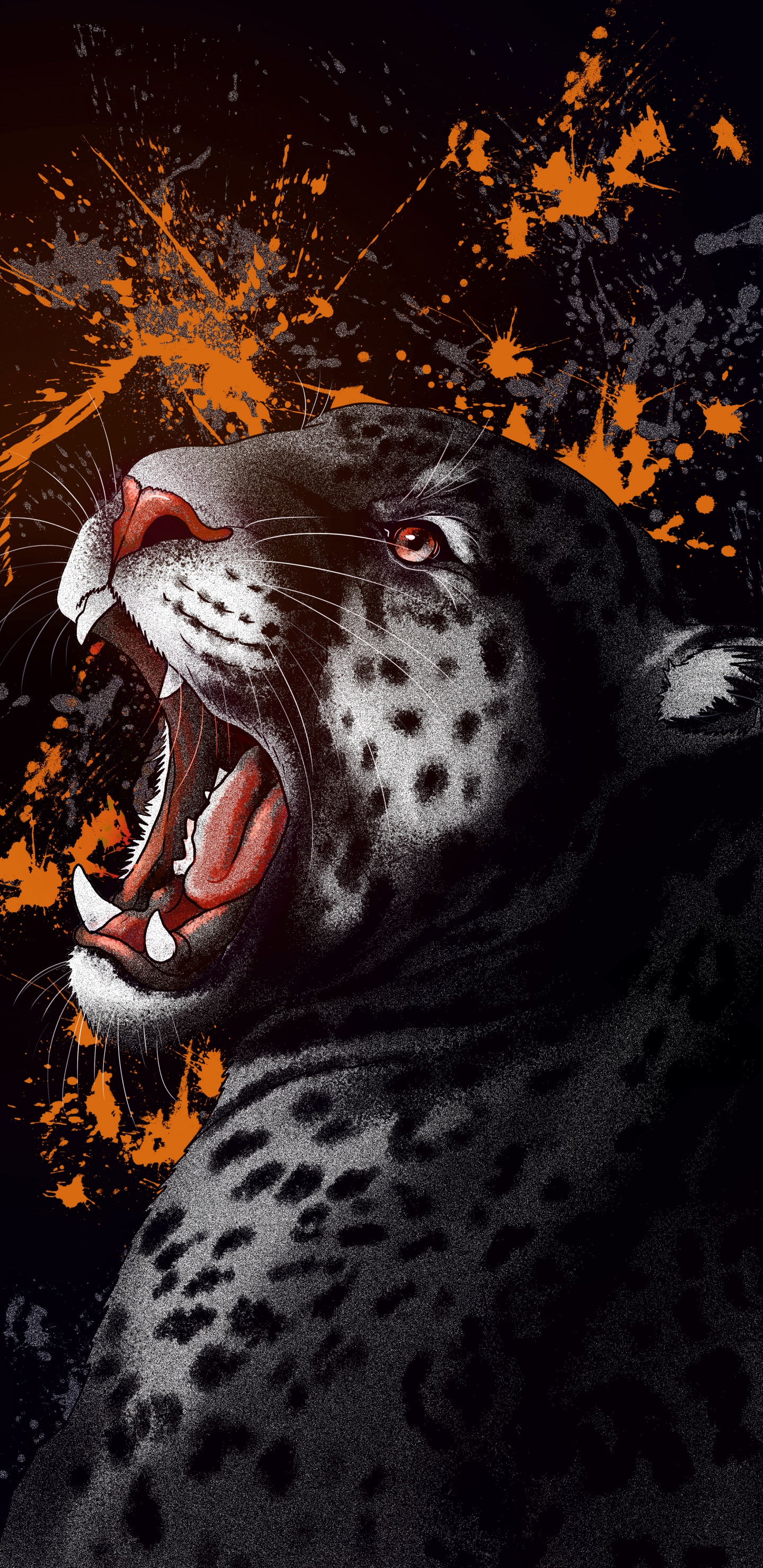 Obscurité, Art, Carnivores, Mâchoire, Fang. Wallpaper in 1440x2960 Resolution