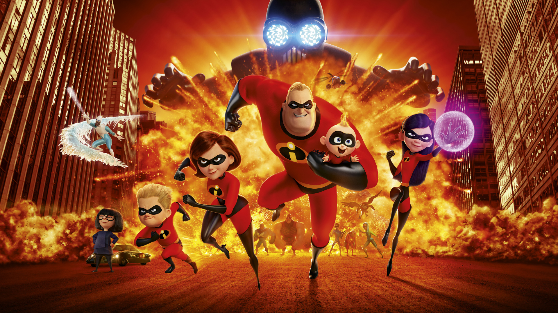 超人特工队 2, 皮克斯, 超人, 超级英雄, 动画片 壁纸 1920x1080 允许