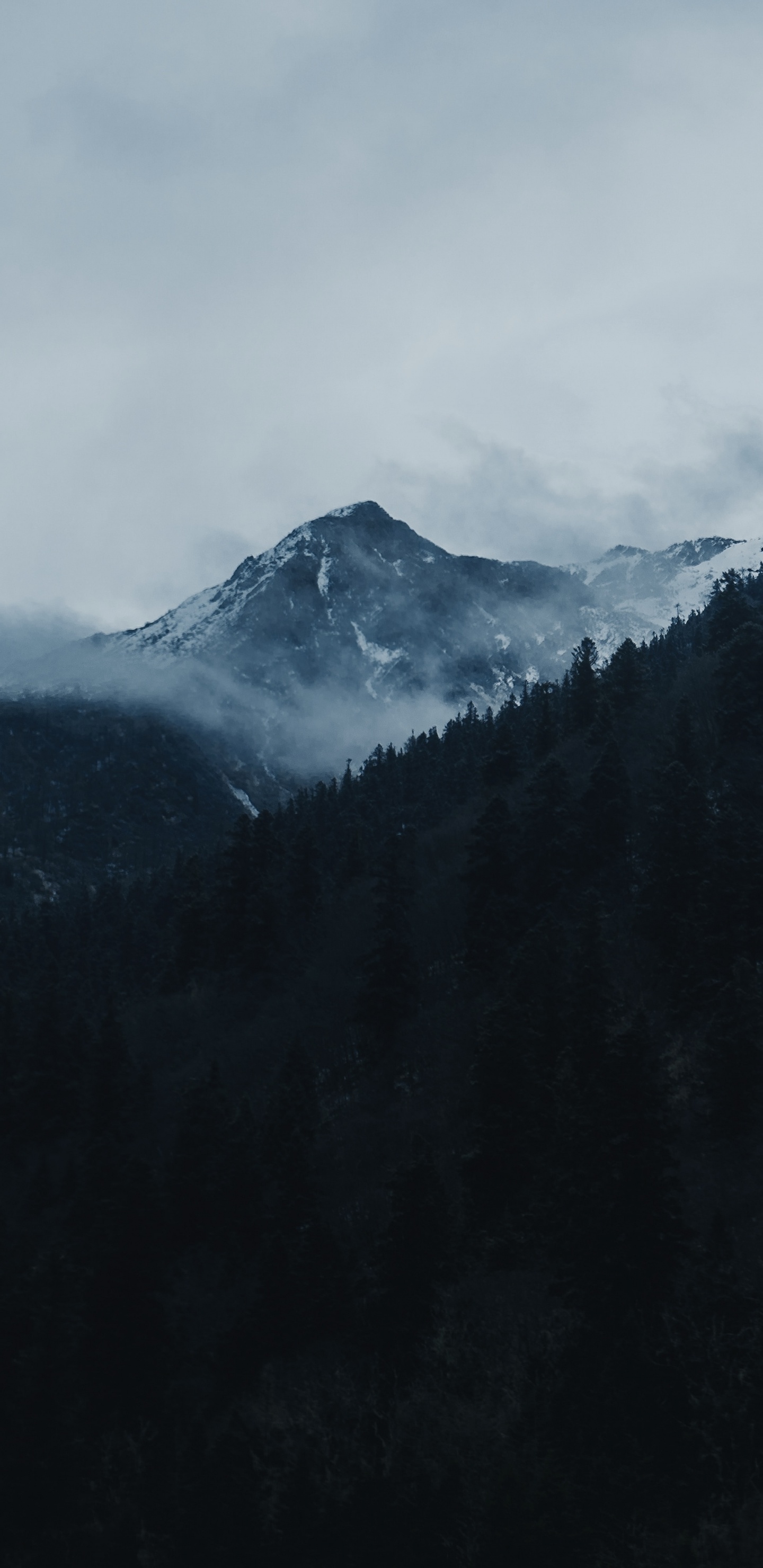 Bergigen Landschaftsformen, Cloud, Hochland, Wildnis, Bergkette. Wallpaper in 1440x2960 Resolution