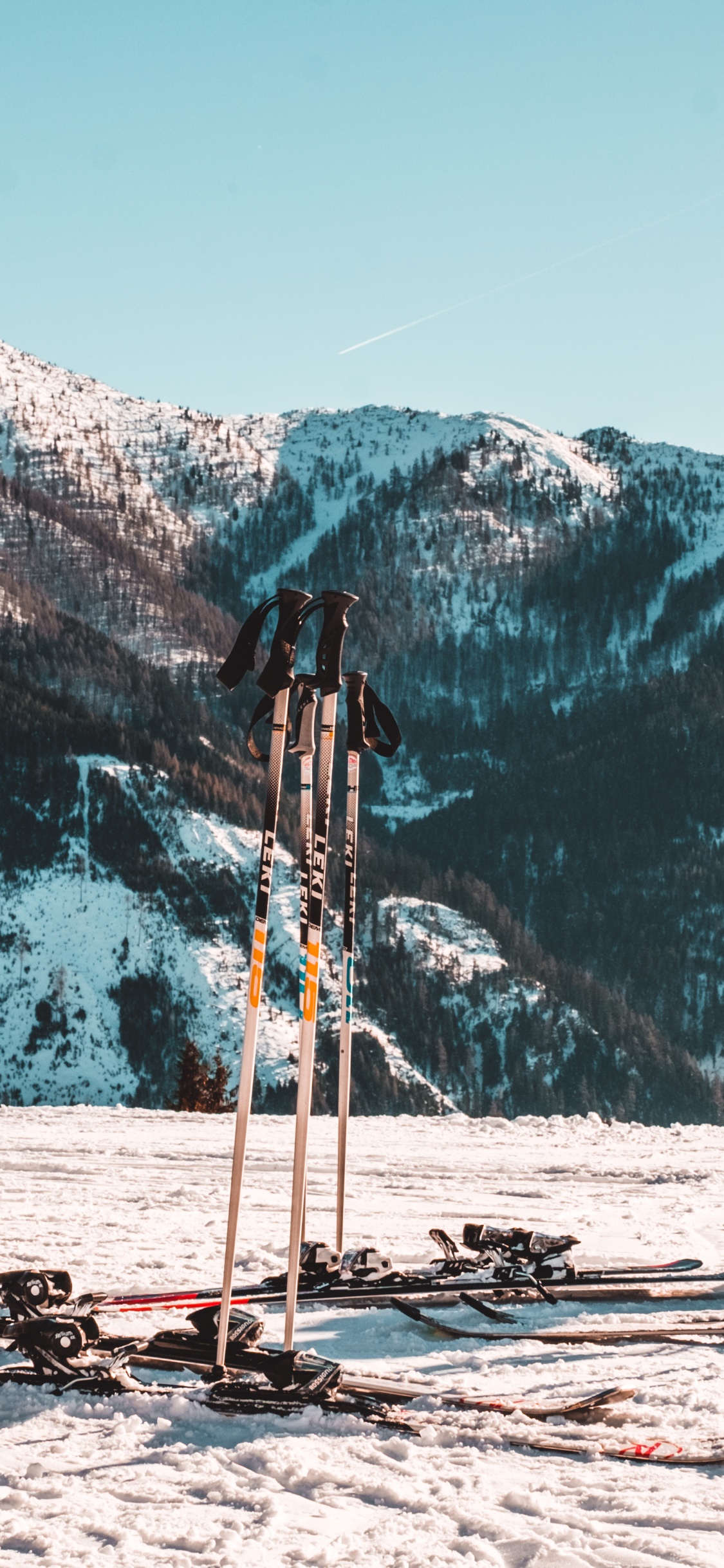 La Gente en la Montaña Cubierta de Nieve Durante el Día.. Wallpaper in 1125x2436 Resolution