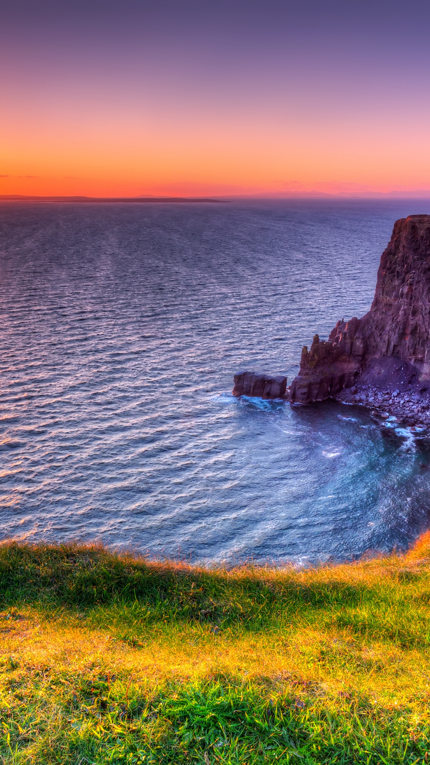Chemin du Roi, Falaises de Moher, Voyage, Eau, Paysage Naturel. Wallpaper in 1440x2560 Resolution