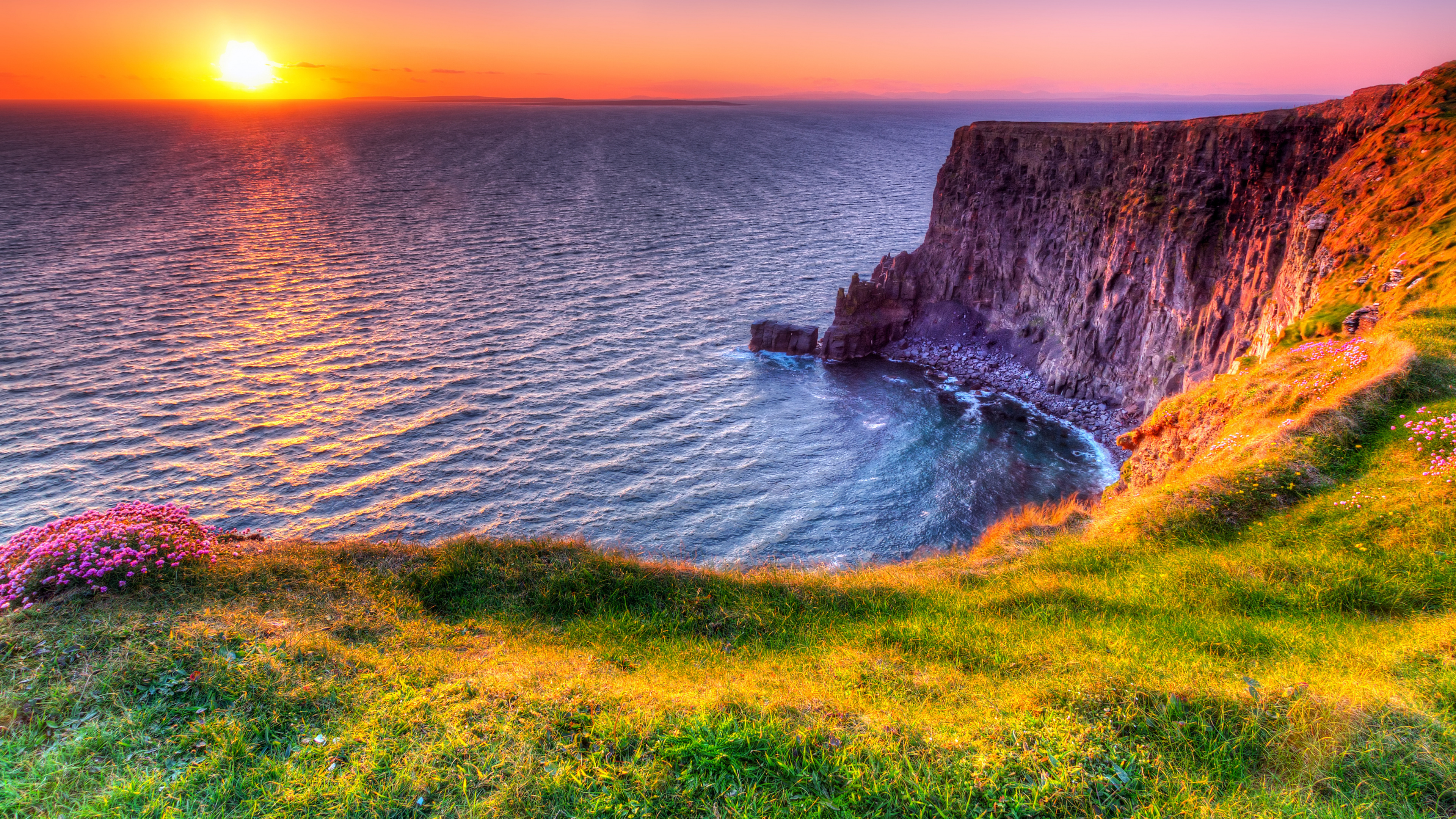 Chemin du Roi, Falaises de Moher, Voyage, Eau, Paysage Naturel. Wallpaper in 3840x2160 Resolution