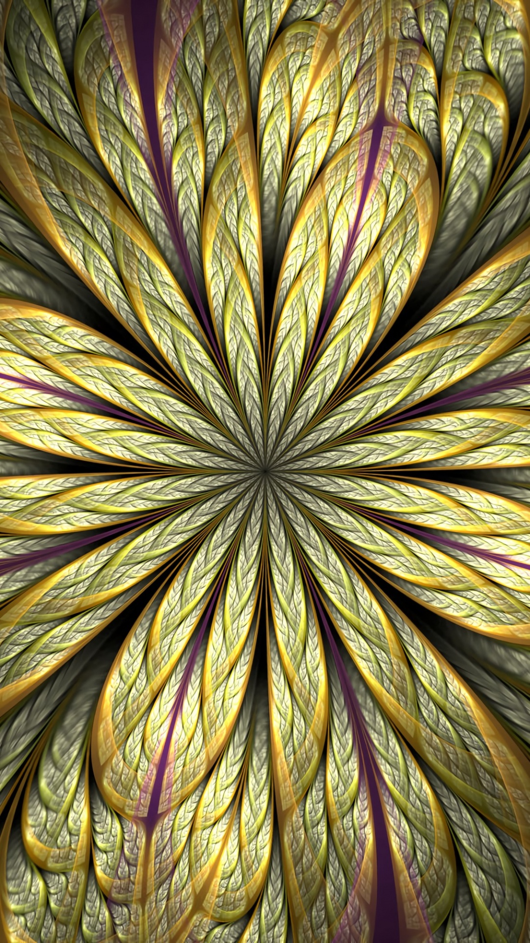 Pintura Abstracta Amarilla y Morada. Wallpaper in 1080x1920 Resolution