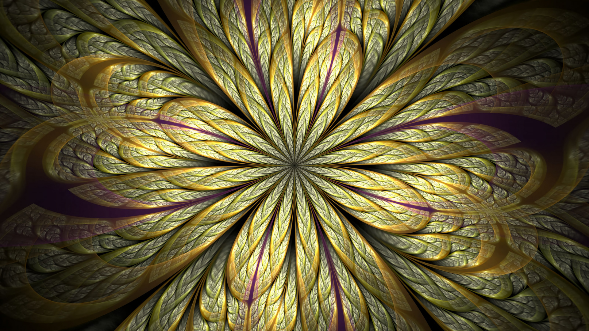 Pintura Abstracta Amarilla y Morada. Wallpaper in 1920x1080 Resolution