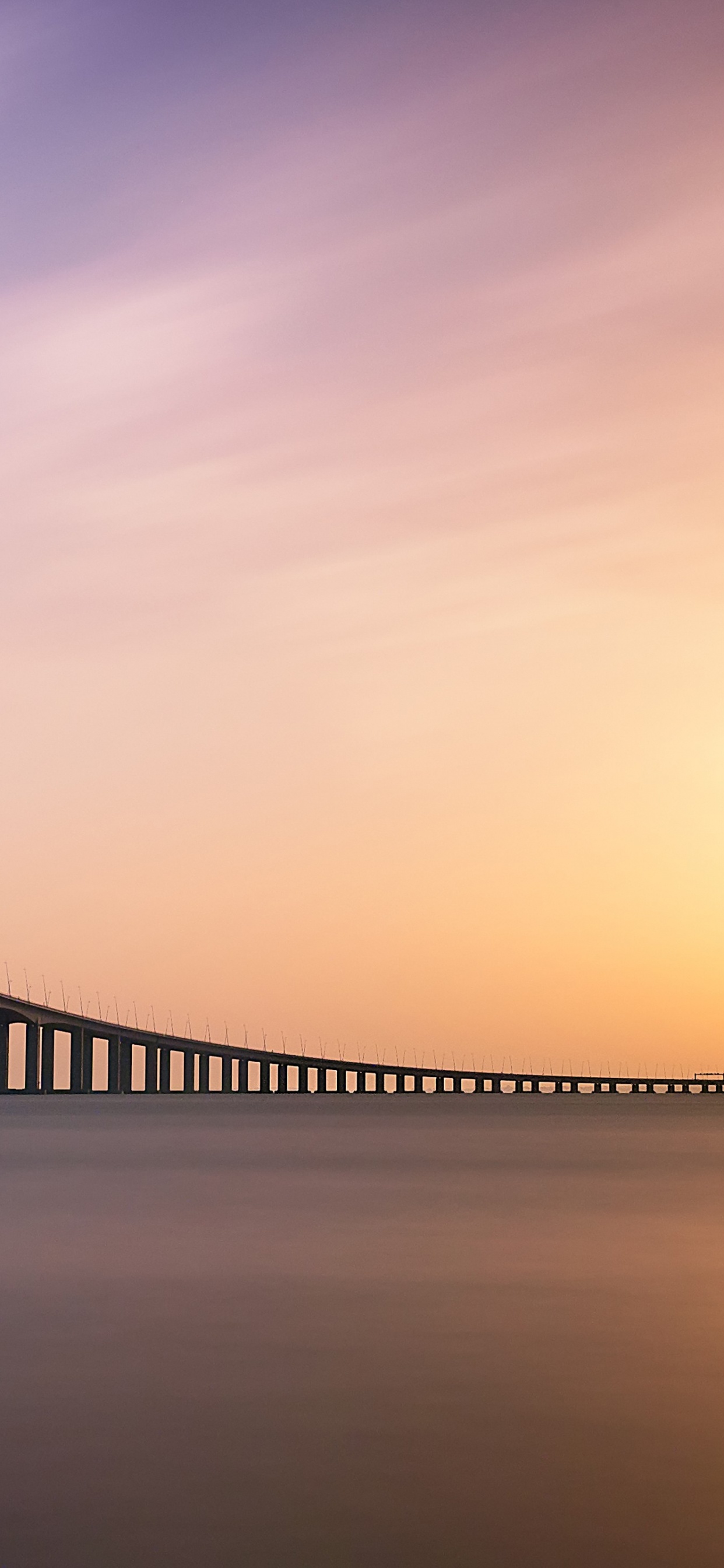 Vasco da Gama Bridge, Water, Cloud, Body of Water, Dusk. Wallpaper in 1242x2688 Resolution