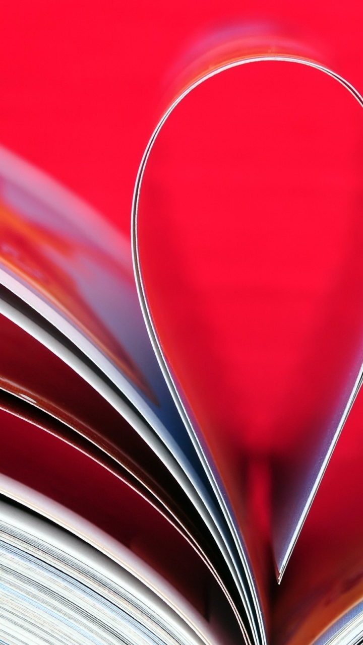 Herzen, Buch, Romantik, Liebe Herz, Makrofotografie. Wallpaper in 720x1280 Resolution