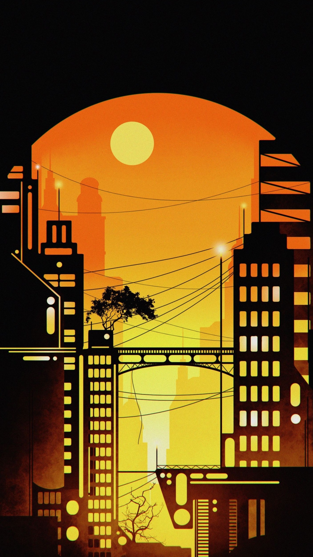 Arquitectura, Edificio, Naranja, Electricidad, el Diseño Urbano. Wallpaper in 1080x1920 Resolution