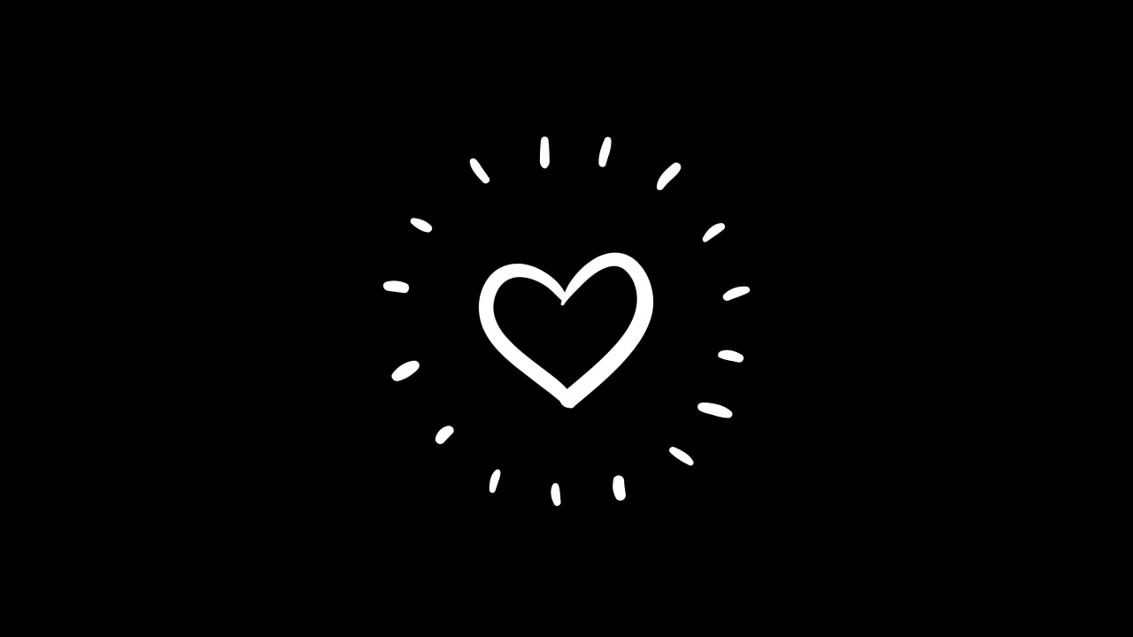 Black and White Circle Illustration. Wallpaper in 1280x720 Resolution