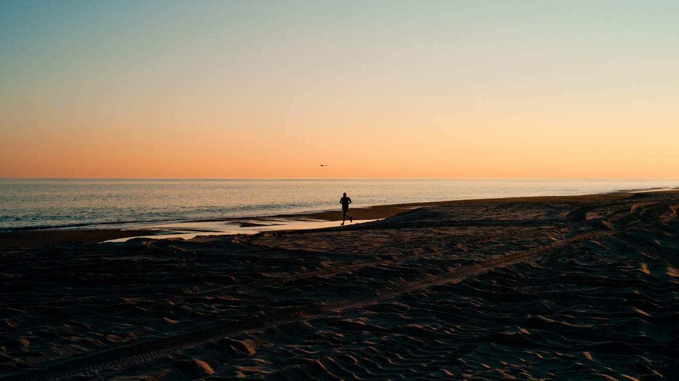 Body of Water, Horizon, Sea, Beach, Ocean. Wallpaper in 1366x768 Resolution