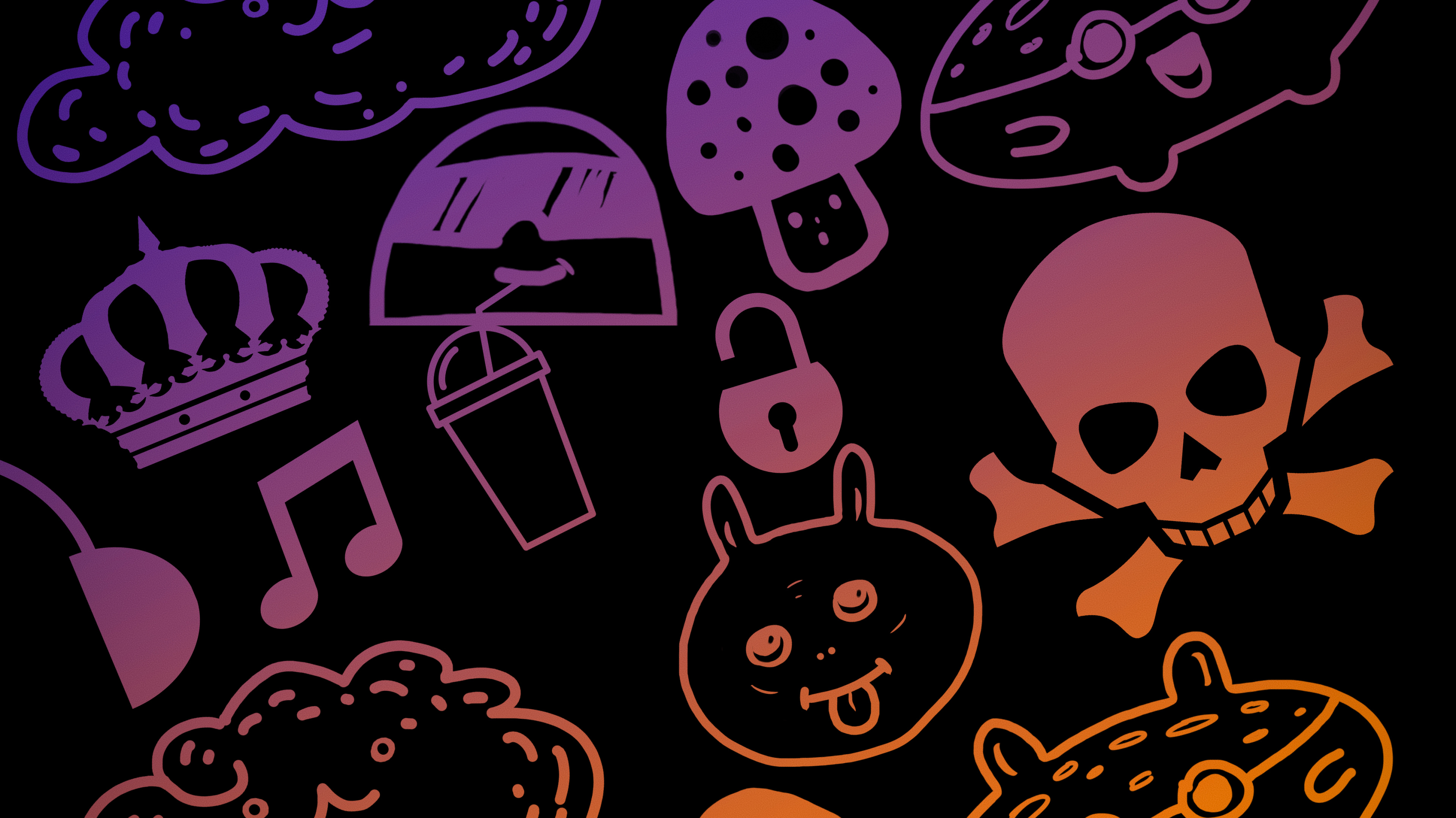 Lit, Noir, Manche, Jaune, T-shirt. Wallpaper in 3840x2160 Resolution