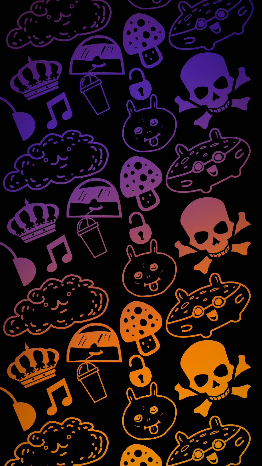 Muster, Schwarz, Ärmel, Gelb, T-shirt. Wallpaper in 1080x1920 Resolution