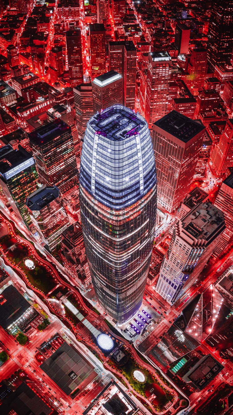 San Francisco, Building, Skyscraper, Tower, World. Wallpaper in 750x1334 Resolution