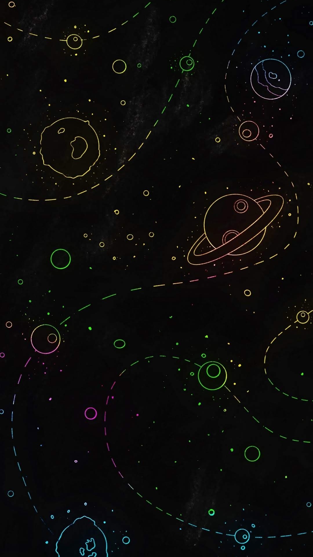 Atmosphere, Anime Amino, Space, Circle, Pattern. Wallpaper in 1080x1920 Resolution