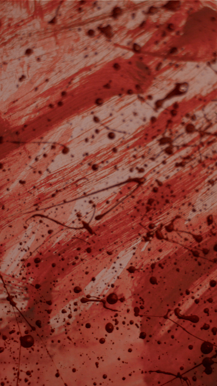 Rote Und Weiße Abstrakte Malerei. Wallpaper in 750x1334 Resolution