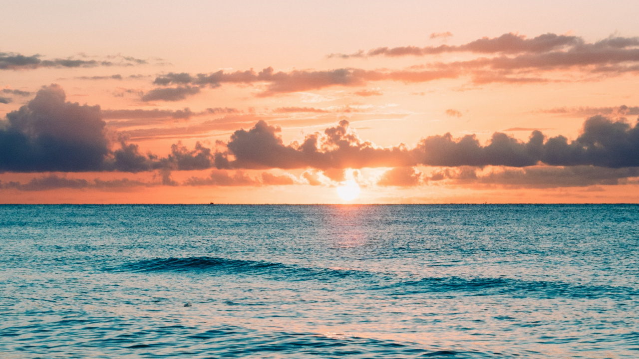 Horizon, Eau, Mer, Plage, Atmosphère. Wallpaper in 1280x720 Resolution