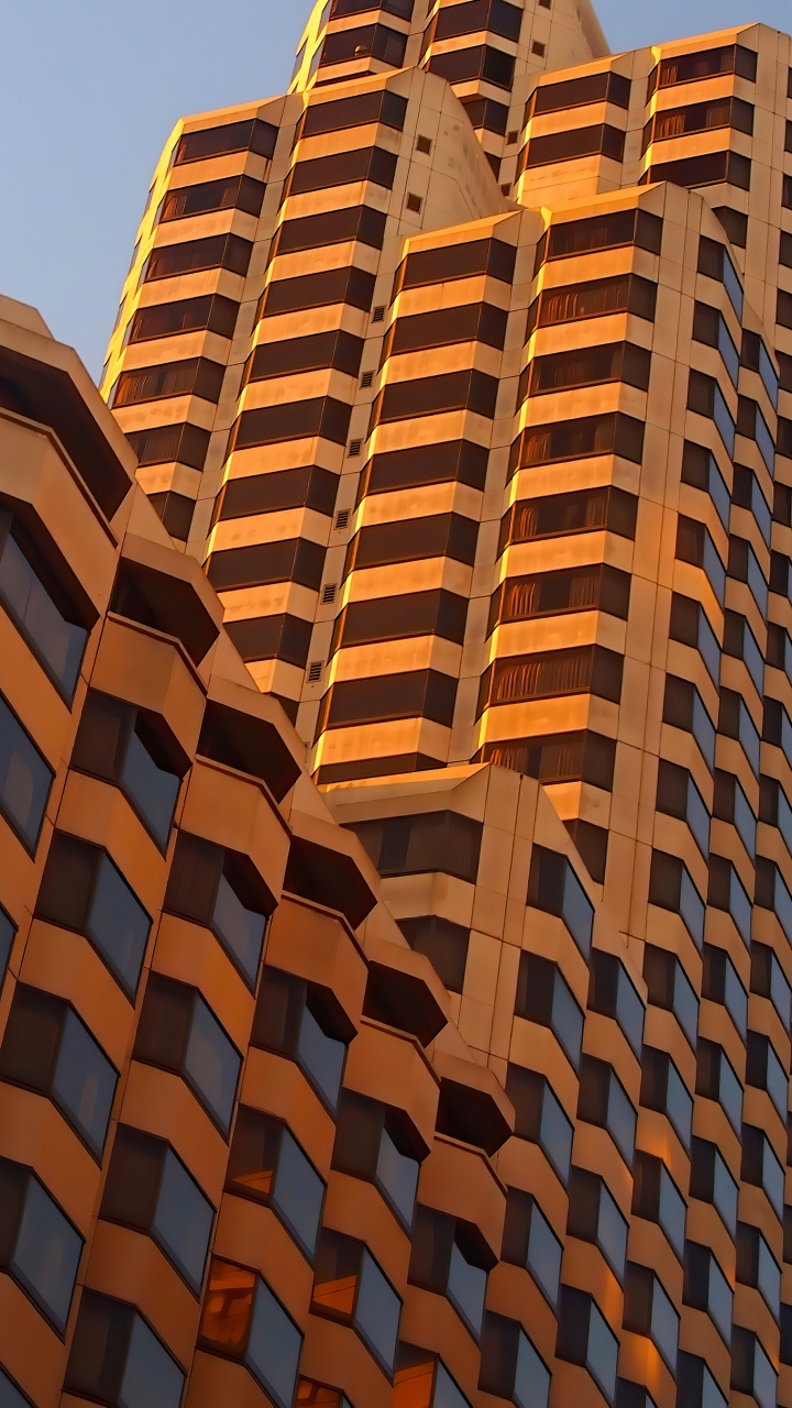 Gratte-ciel, Architecture, Angle, Bâtiment, Orange. Wallpaper in 720x1280 Resolution