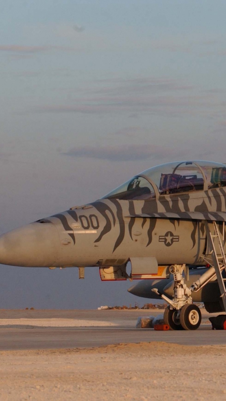 Black Fighter Plane on Brown Field During Daytime. Wallpaper in 720x1280 Resolution