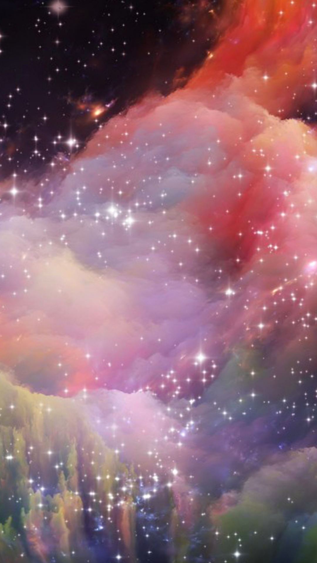 Art Arc-en-ciel de L'espace, Art, Illustration, L'espace de L'art, Rainbow. Wallpaper in 1080x1920 Resolution