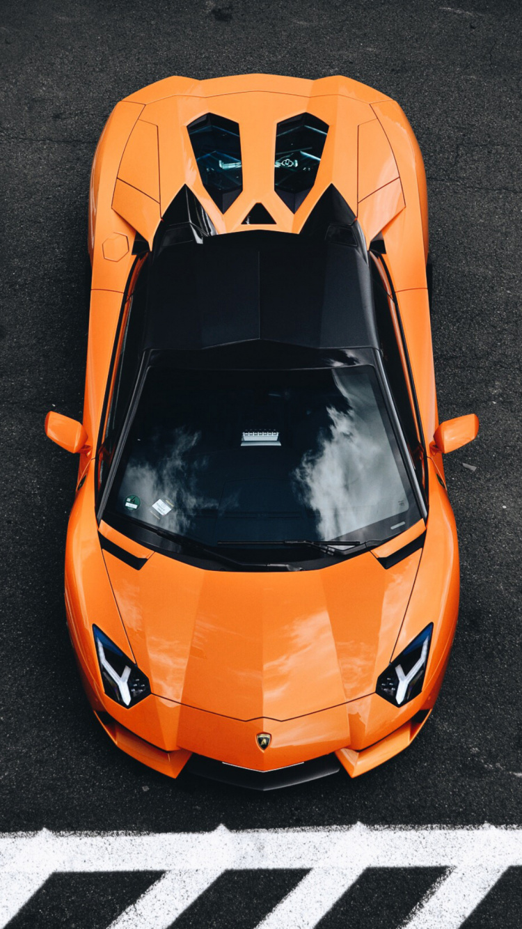 Lamborghini Aventador, Omega Speedmaster, Deportivo, Lamborghini, Coche. Wallpaper in 750x1334 Resolution