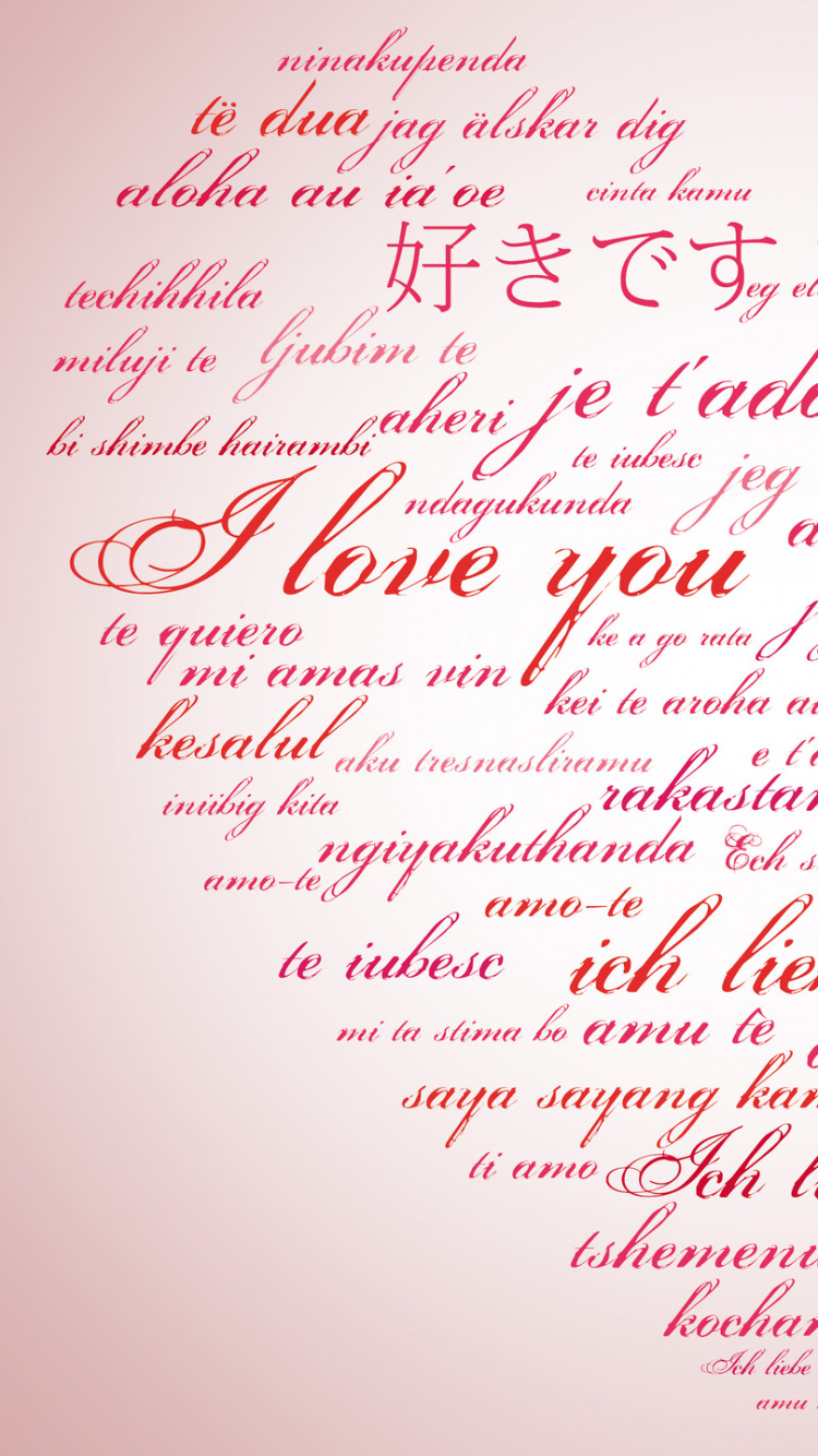 Amor, Texto, Rosa, Caligrafía, Coraz. Wallpaper in 750x1334 Resolution