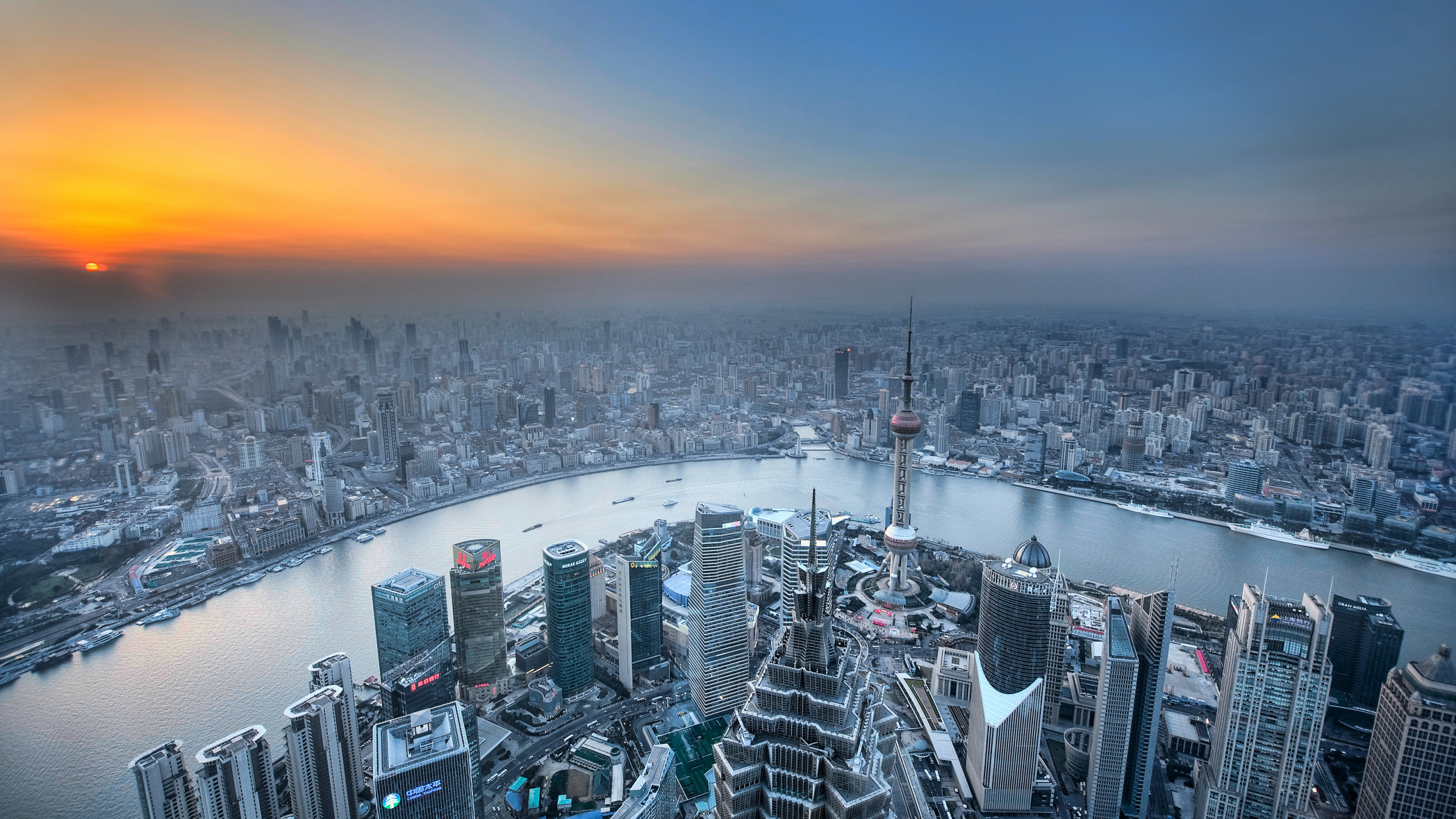 Aerial View of City Buildings During Daytime. Wallpaper in 2560x1440 Resolution