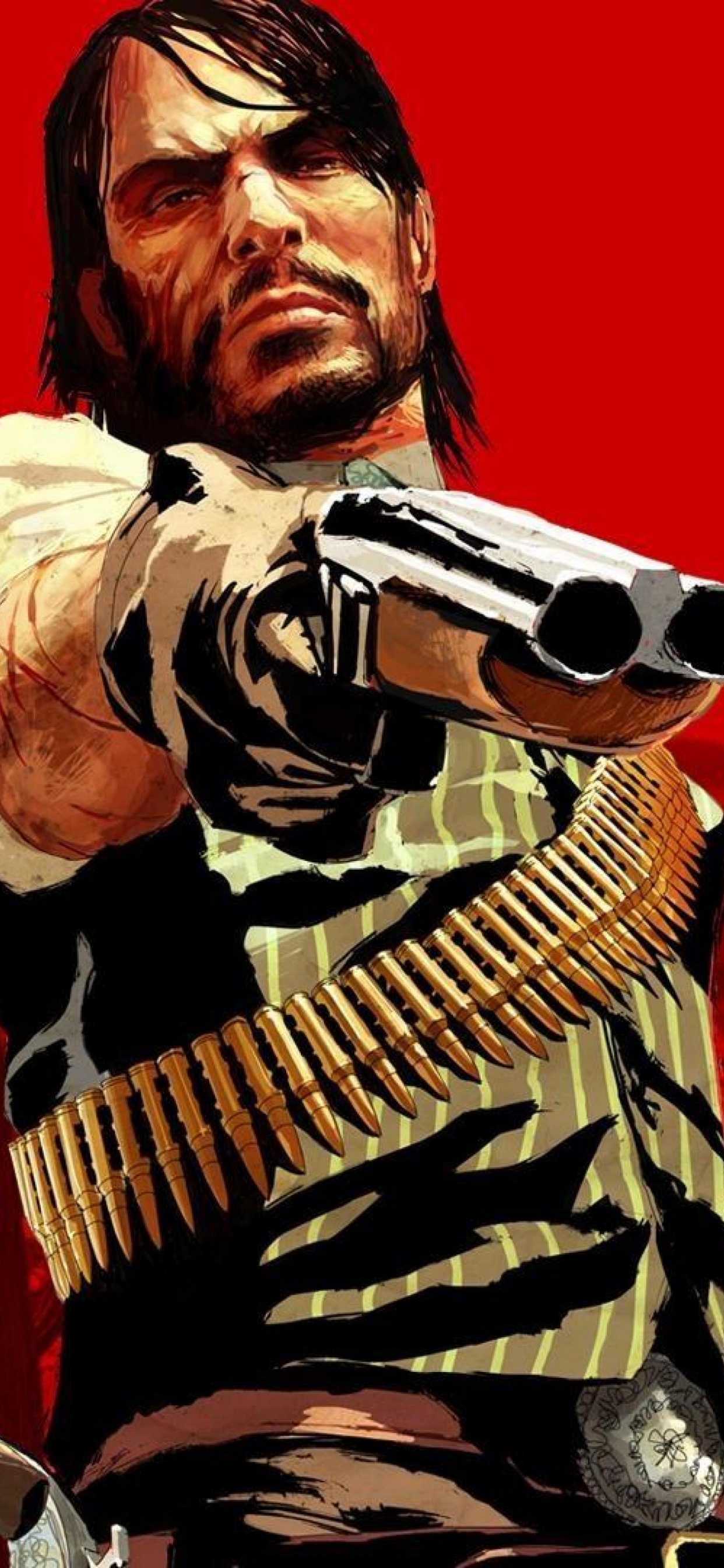 Red Dead Redemption 2, John Marston, Rockstar Games, Ilustración, el Artista de Música. Wallpaper in 1242x2688 Resolution