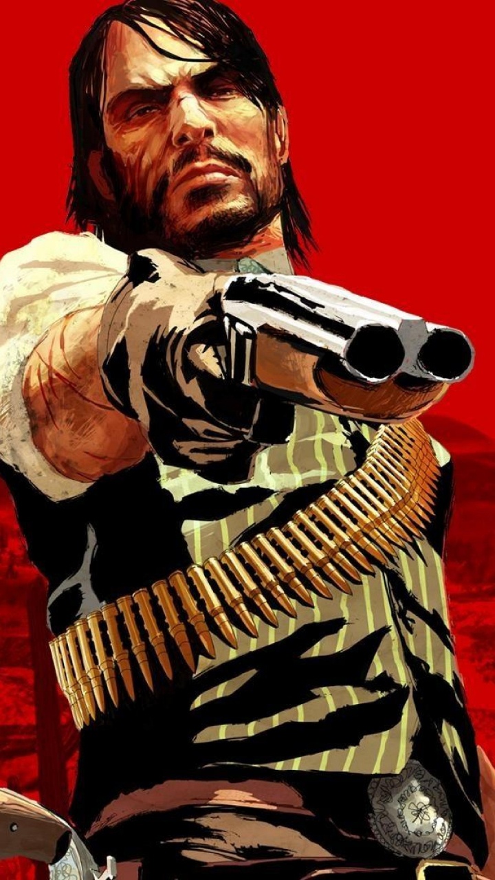 Red Dead Redemption 2, John Marston, Rockstar Games, Ilustración, el Artista de Música. Wallpaper in 720x1280 Resolution