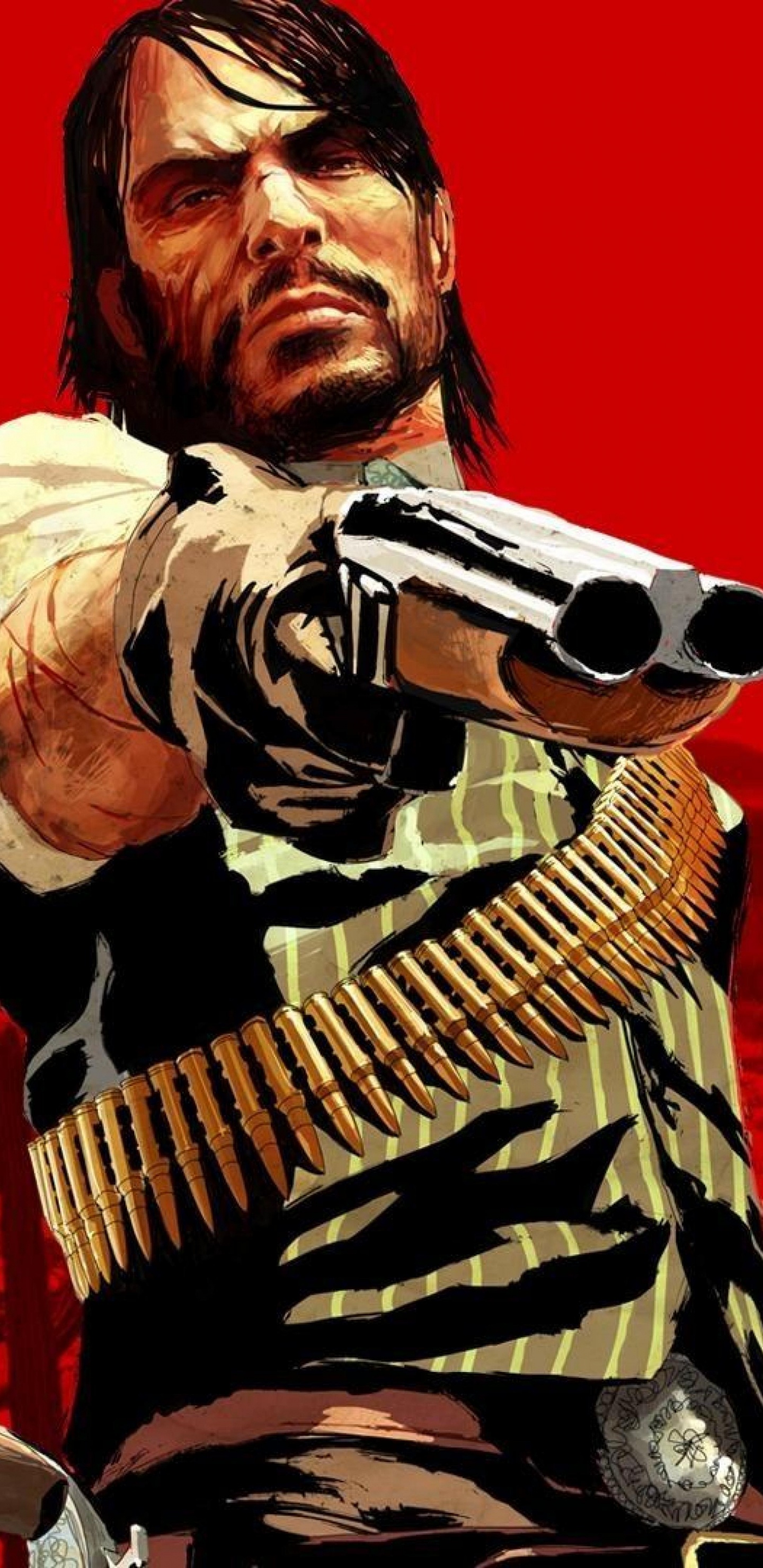 Red Dead Redemption 2, John Marston, Rockstar Games, Illustration, Musik Künstler. Wallpaper in 1440x2960 Resolution