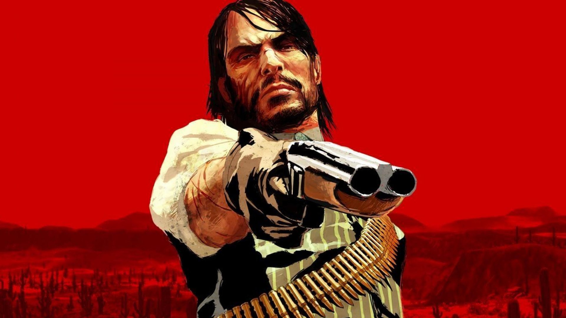 Red Dead Redemption 2, John Marston, Rockstar Games, Protagonist, Illustration. Wallpaper in 1920x1080 Resolution
